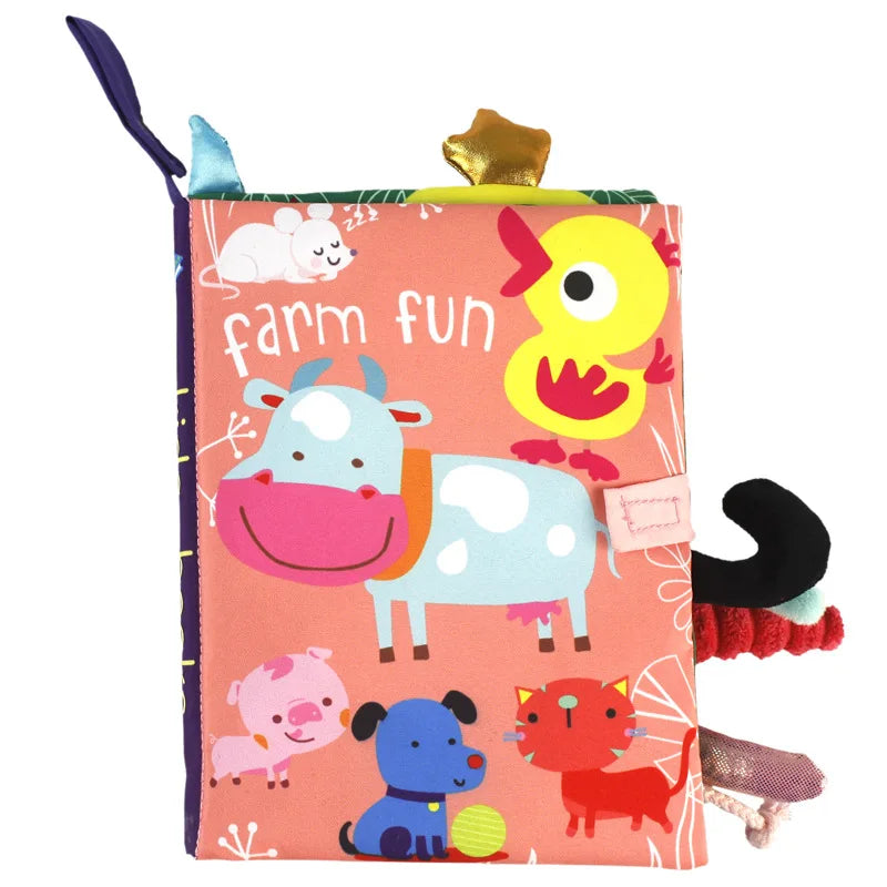 TinyHands Interactive Baby Cloth Book (0–36 Months)