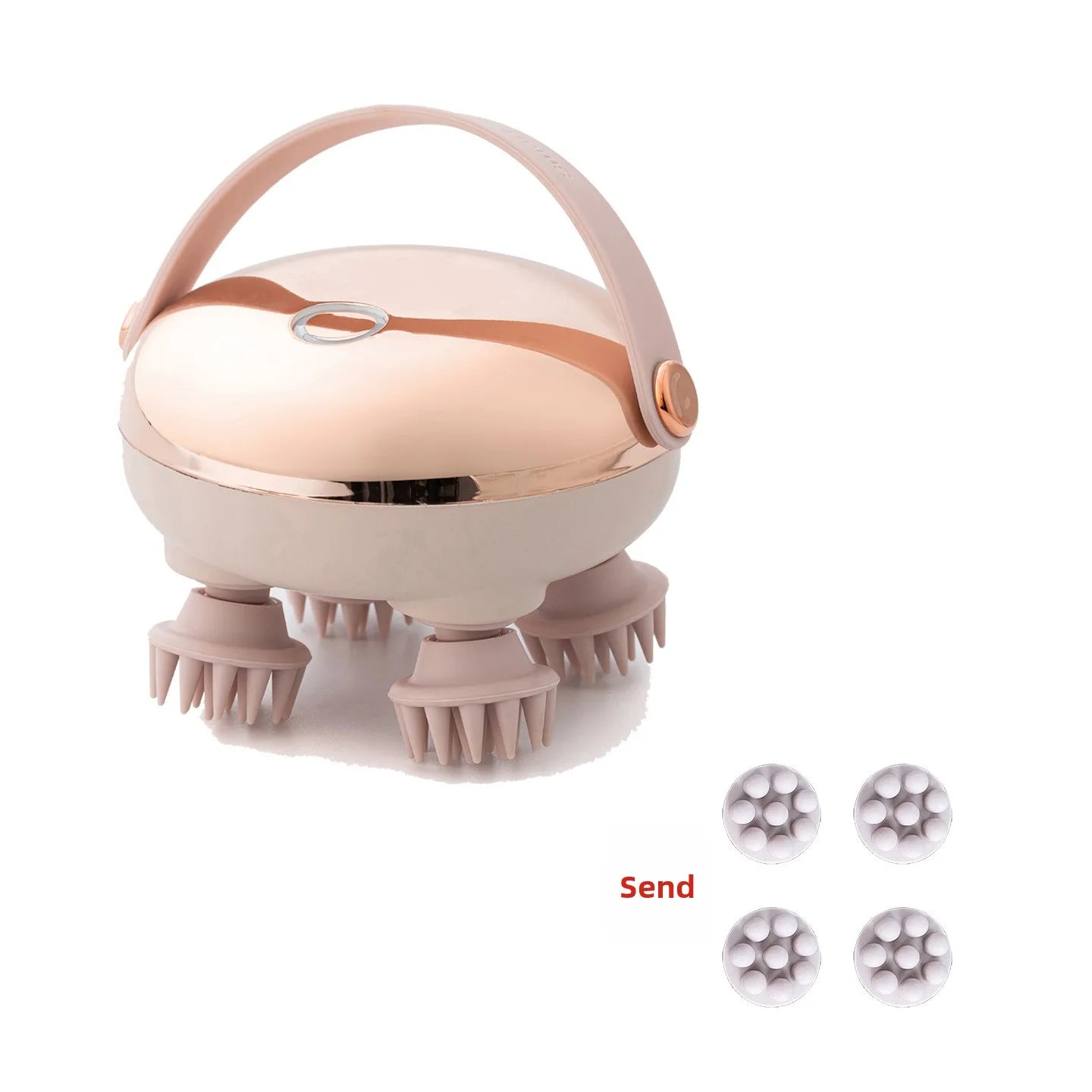 Waterproof Handheld Scalp Massager – Rechargeable Relaxing Head Massage Tool