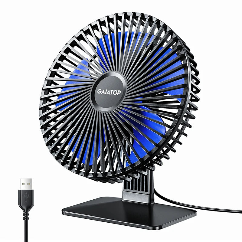 Quiet USB Table Fan – Adjustable Angle and Cool Air Flow