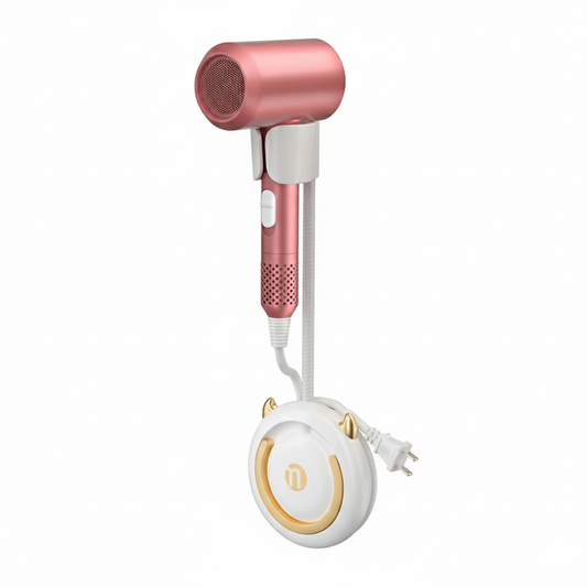 Hands-Free Adjustable Hair Dryer Holder Wall Mount