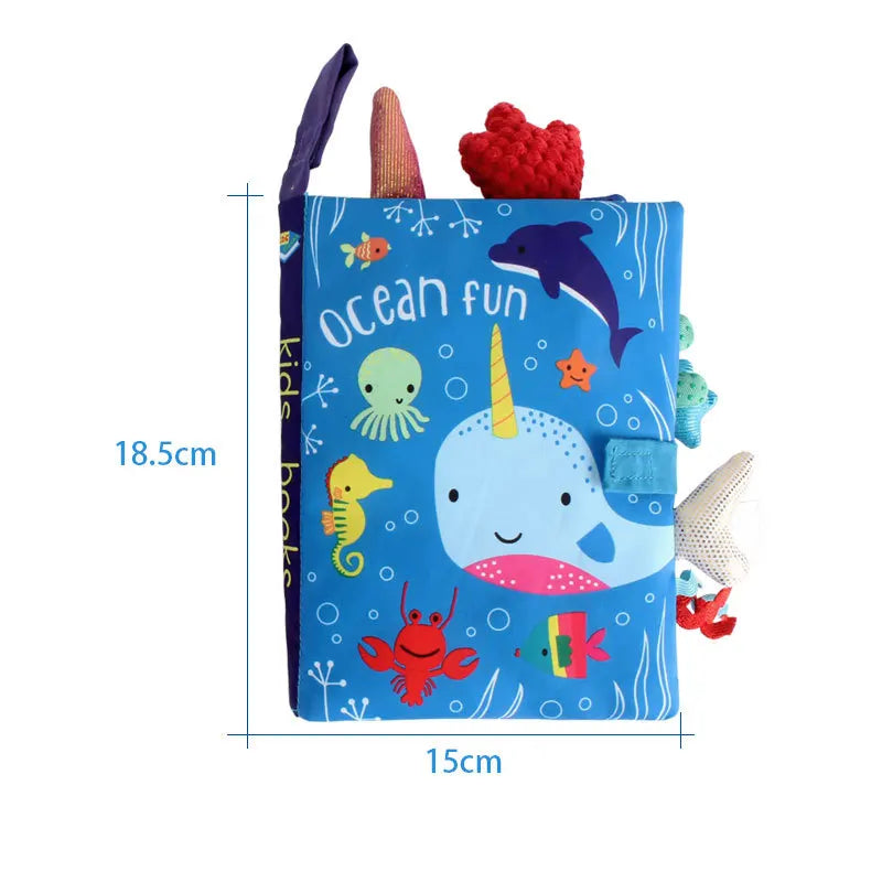 TinyHands Interactive Baby Cloth Book (0–36 Months)