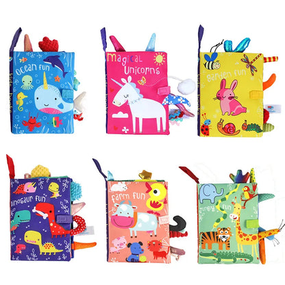TinyHands Interactive Baby Cloth Book (0–36 Months)