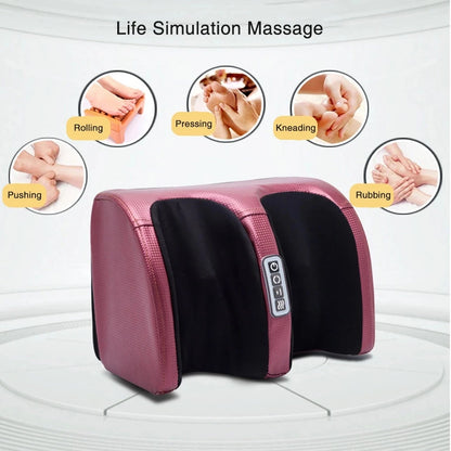 Heated Foot & Calf Massager – Deep Tissue Shiatsu Roller for Relaxation