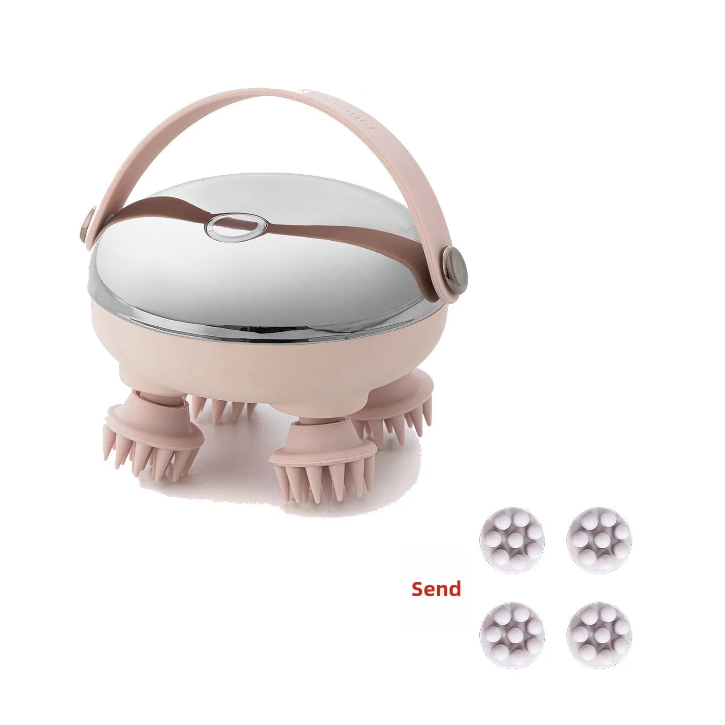 Waterproof Handheld Scalp Massager – Rechargeable Relaxing Head Massage Tool