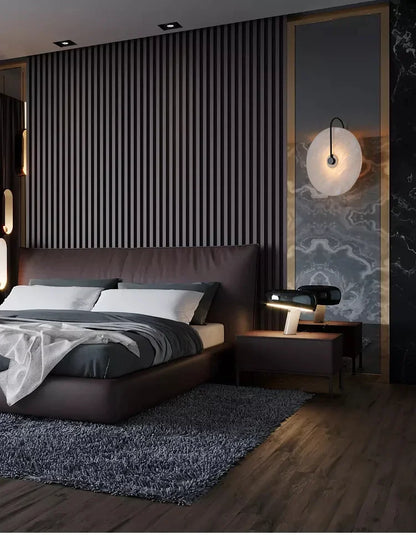 MarbleGlow LED Wall Light – Modern Nordic Style