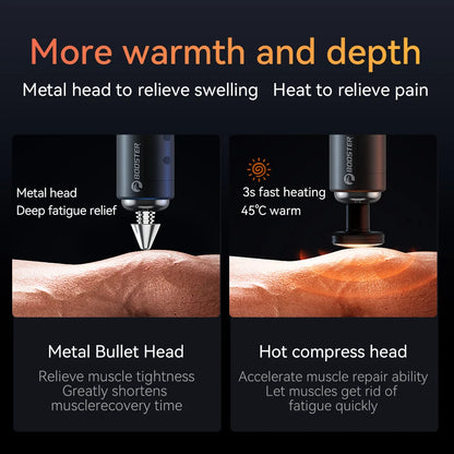 Booster Electric Fascia Massage Gun – 7.4V Muscle & Neck Recovery Massager