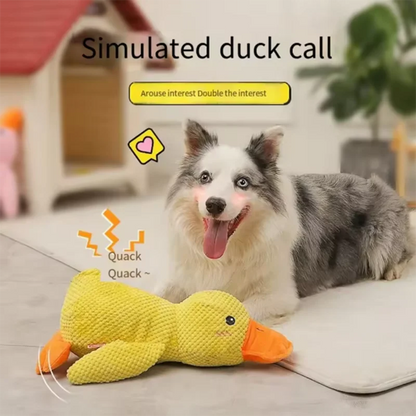 SleepyPaws Yellow Duck Dog Companion Toy
