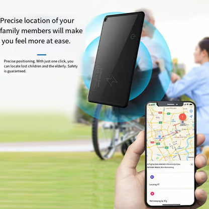 Wireless Charging Smart Tracker Card – GPS Location Tag for iPhone & Apple Devices