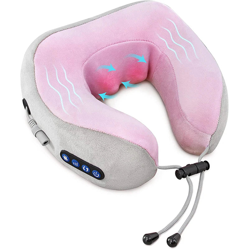 3D Shiatsu Electric Neck Pillow – Heated Massage for Shoulder & Fatigue Relief