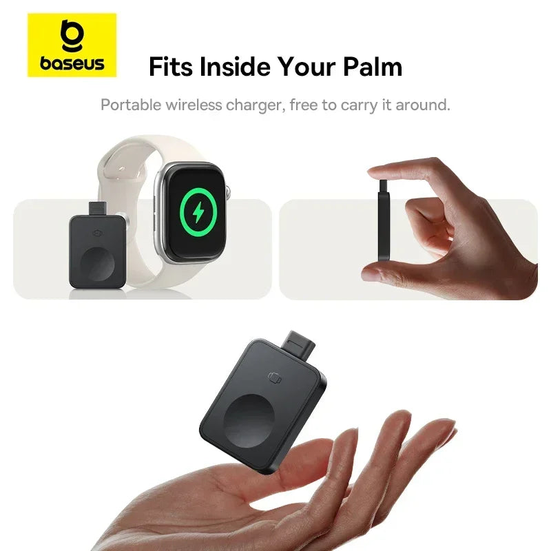 Baseus MagPro 2.5W Magnetic Charger – Wireless Charging Stand for Apple Watch Series & Ultra
