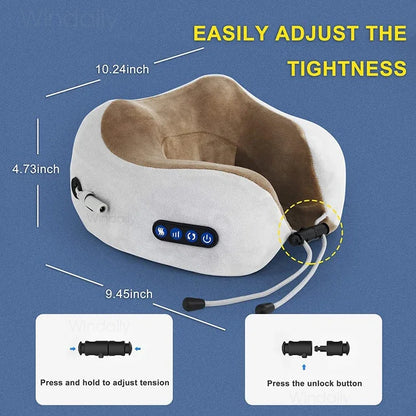 3D Shiatsu Electric Neck Pillow – Heated Massage for Shoulder & Fatigue Relief