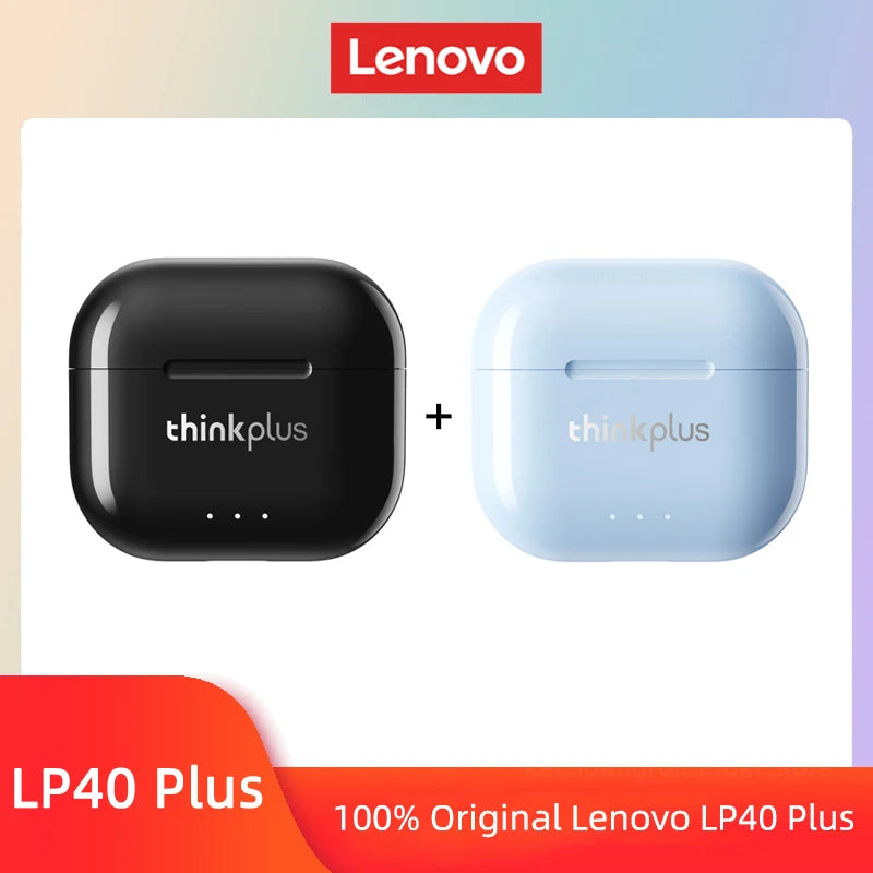 Lenovo LP40 Plus TWS Earphones – Bluetooth 5.3 Sport Earbuds with Noise Reduction