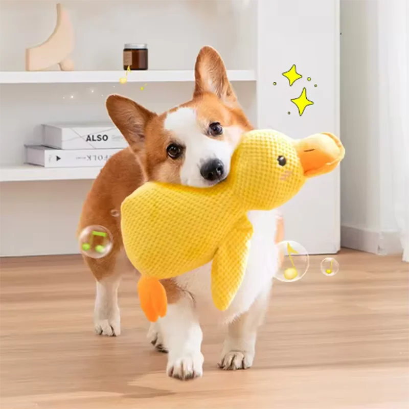 SleepyPaws Yellow Duck Dog Companion Toy