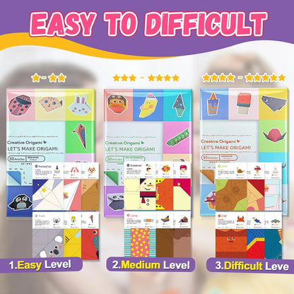 Little Makers Origami Paper Art Set with Guide Book