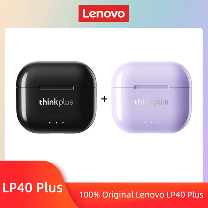 Lenovo LP40 Plus TWS Earphones – Bluetooth 5.3 Sport Earbuds with Noise Reduction