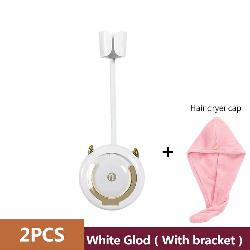 Hands-Free Adjustable Hair Dryer Holder Wall Mount