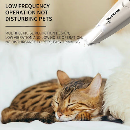 SafeTrim LED Electric Pet Grooming Trimmer