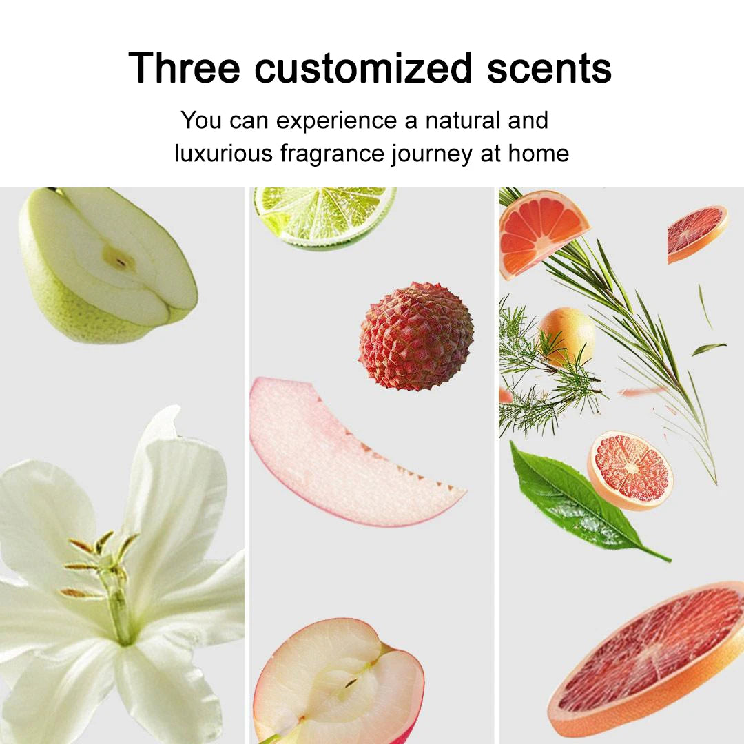 MIJIA Smart Scent Diffuser 2,Sealed Bottle,2 Scents Wood Tea & Lychee,aroma diffusers 135 mL, 3 Levels,60 Days Use,Type‑C