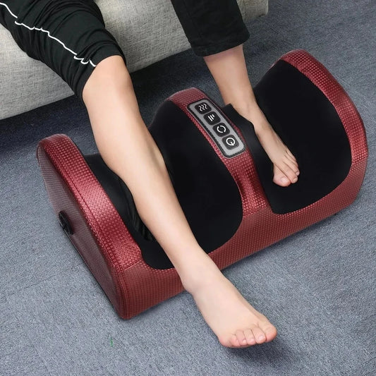 Heated Foot & Calf Massager – Deep Tissue Shiatsu Roller for Relaxation