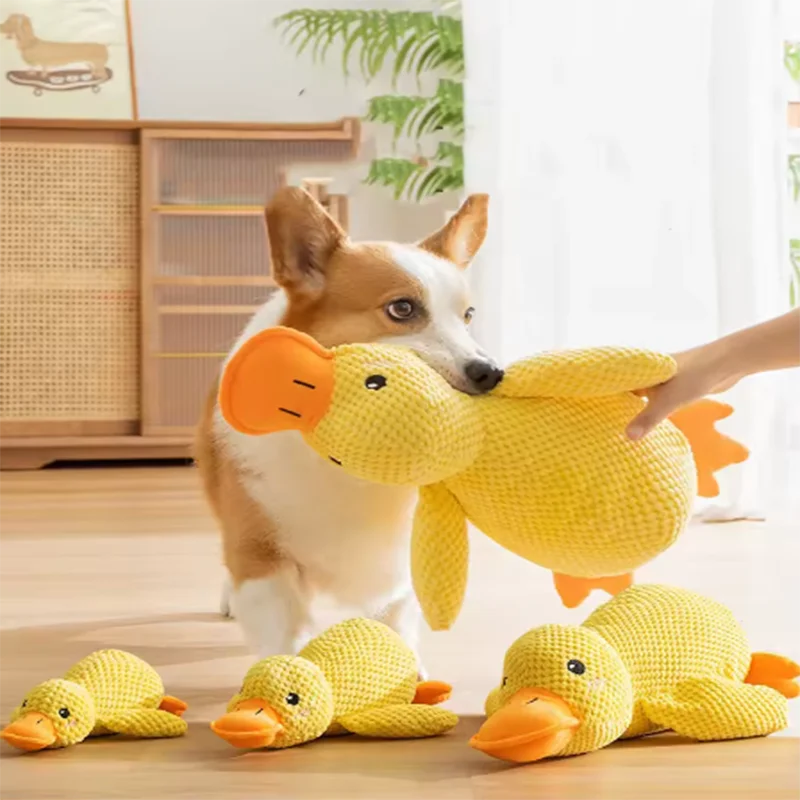 SleepyPaws Yellow Duck Dog Companion Toy