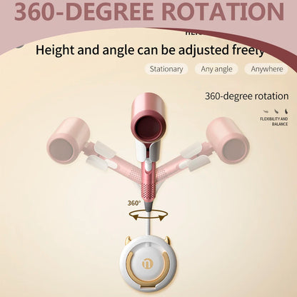 Hands-Free Adjustable Hair Dryer Holder Wall Mount