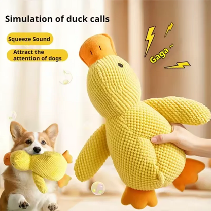 SleepyPaws Yellow Duck Dog Companion Toy
