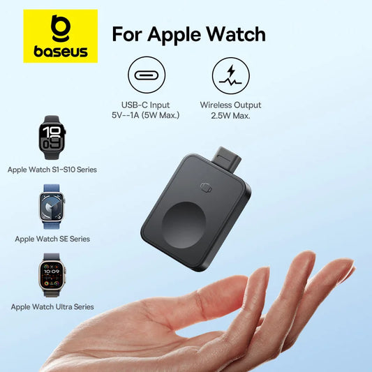 Baseus MagPro 2.5W Magnetic Charger – Wireless Charging Stand for Apple Watch Series & Ultra
