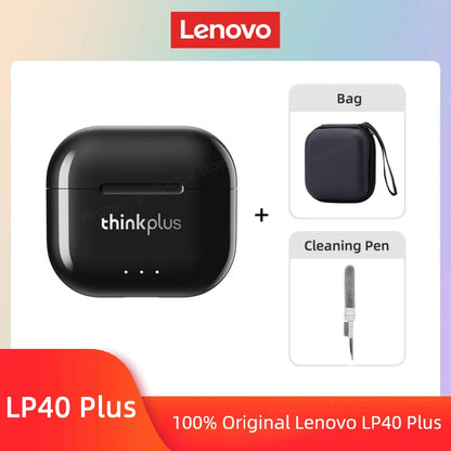 Lenovo LP40 Plus TWS Earphones – Bluetooth 5.3 Sport Earbuds with Noise Reduction