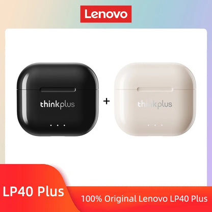 Lenovo LP40 Plus TWS Earphones – Bluetooth 5.3 Sport Earbuds with Noise Reduction