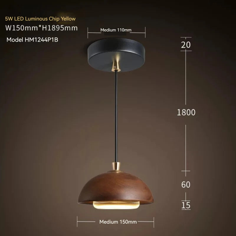 ScandiBar Wooden LED Hanging Lamp
