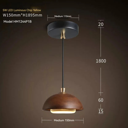 ScandiBar Wooden LED Hanging Lamp