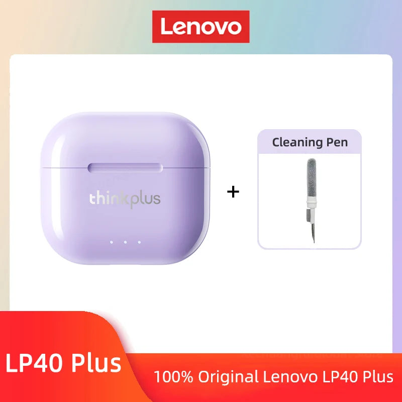 Lenovo LP40 Plus TWS Earphones – Bluetooth 5.3 Sport Earbuds with Noise Reduction