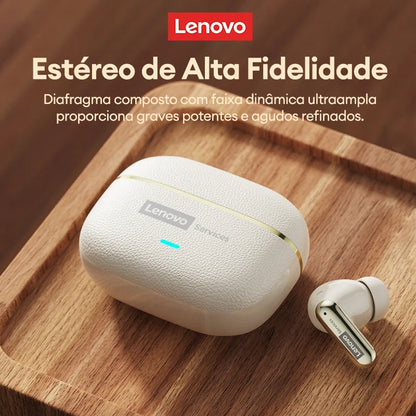 Lenovo LE208 TWS Leather Wireless Earphones – ENC Noise Reduction & Gaming Mode