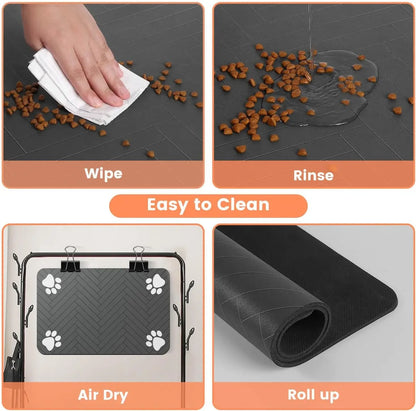CleanPaws Waterproof Pet Bowl Placemat