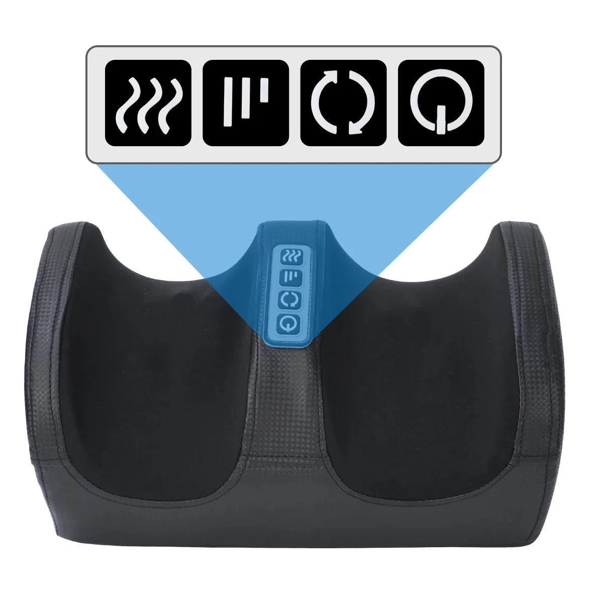 Heated Foot & Calf Massager – Deep Tissue Shiatsu Roller for Relaxation