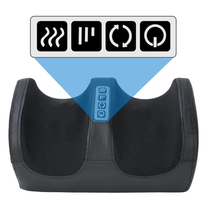 Heated Foot & Calf Massager – Deep Tissue Shiatsu Roller for Relaxation