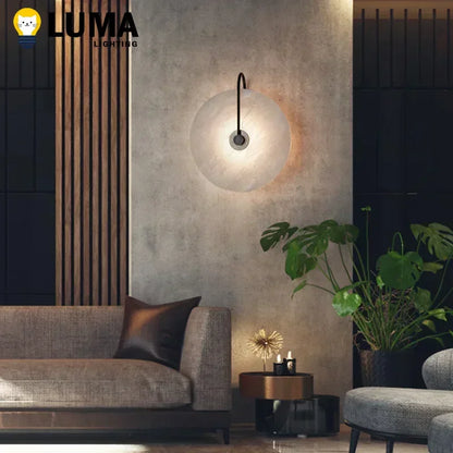 MarbleGlow LED Wall Light – Modern Nordic Style