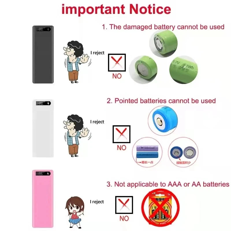 Portable Power Bank Case 8x/10x