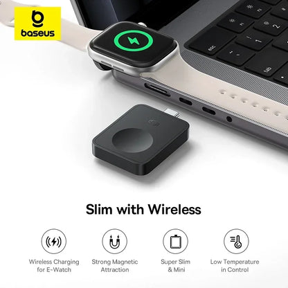 Baseus MagPro 2.5W Magnetic Charger – Wireless Charging Stand for Apple Watch Series & Ultra
