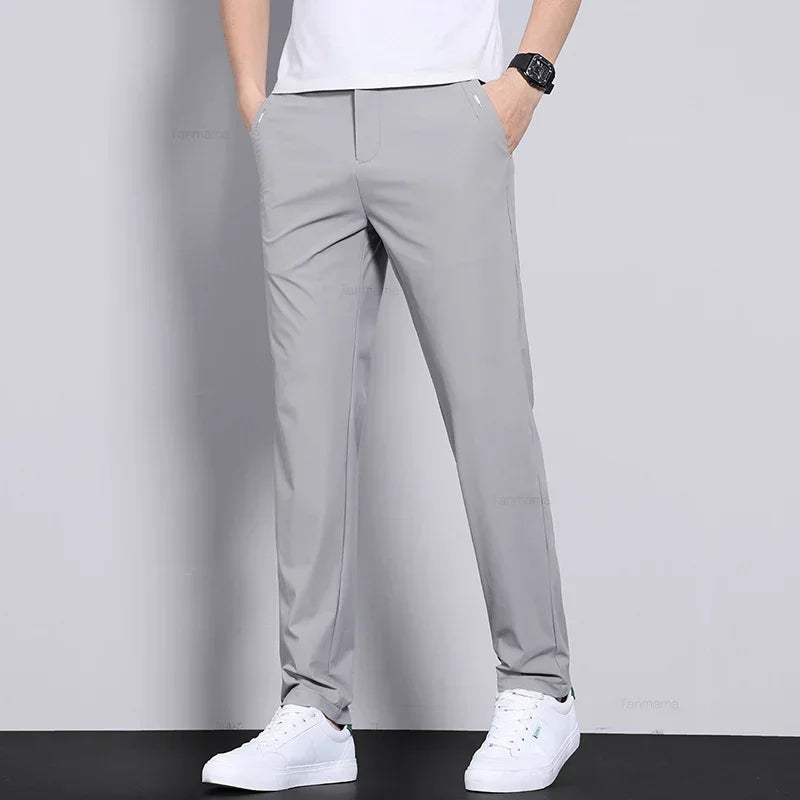 ArcticFormal Elite: Slim Fit Ice Silk Business Trousers