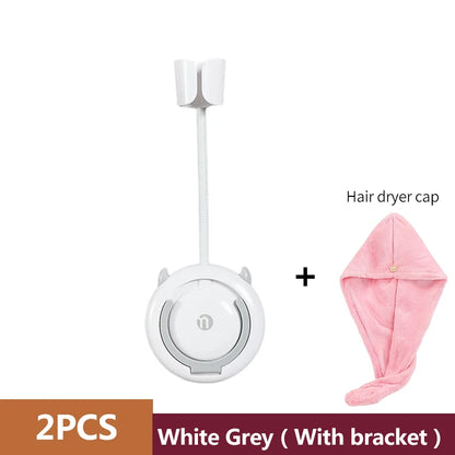 Hands-Free Adjustable Hair Dryer Holder Wall Mount