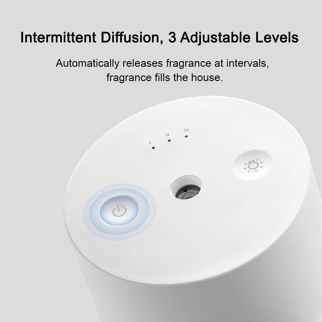 MIJIA Smart Scent Diffuser 2,Sealed Bottle,2 Scents Wood Tea & Lychee,aroma diffusers 135 mL, 3 Levels,60 Days Use,Type‑C