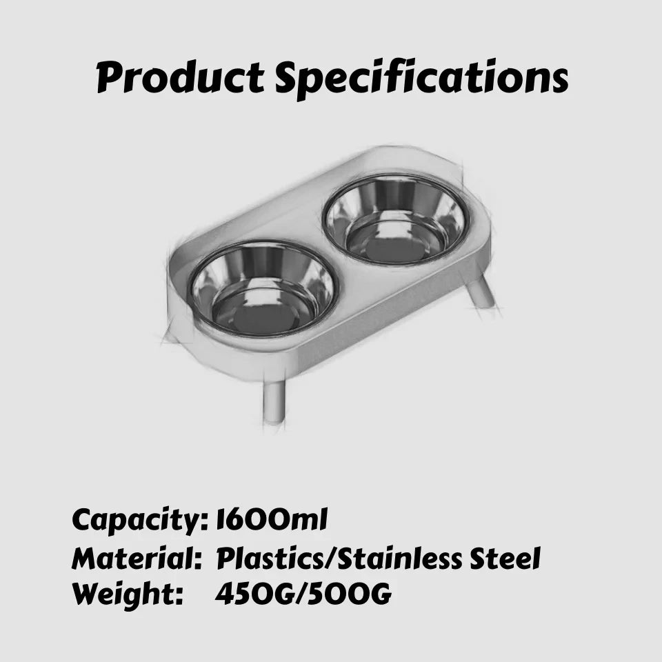 ComfortLift Modern Pet Food & Water Stand