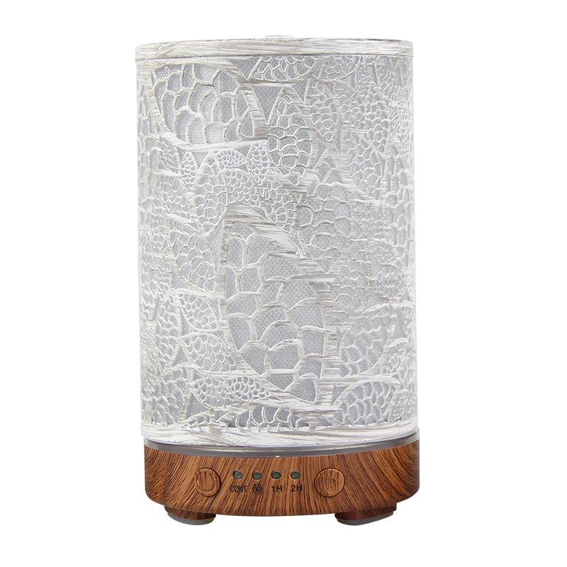 100ml Ultrasonic Essential Oil Diffuser – LED Aroma Humidifier with Timer