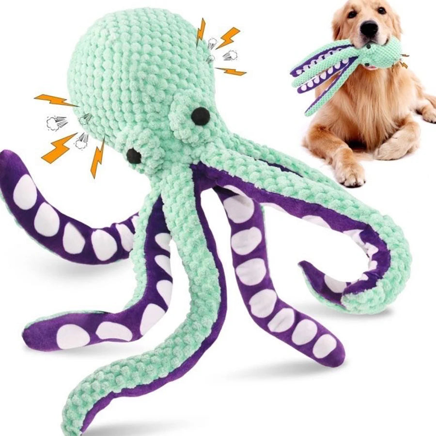 PawBuddy Plush Octopus Companion Toy