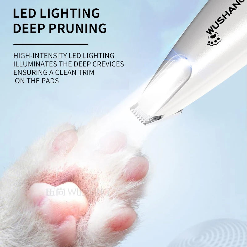 SafeTrim LED Electric Pet Grooming Trimmer