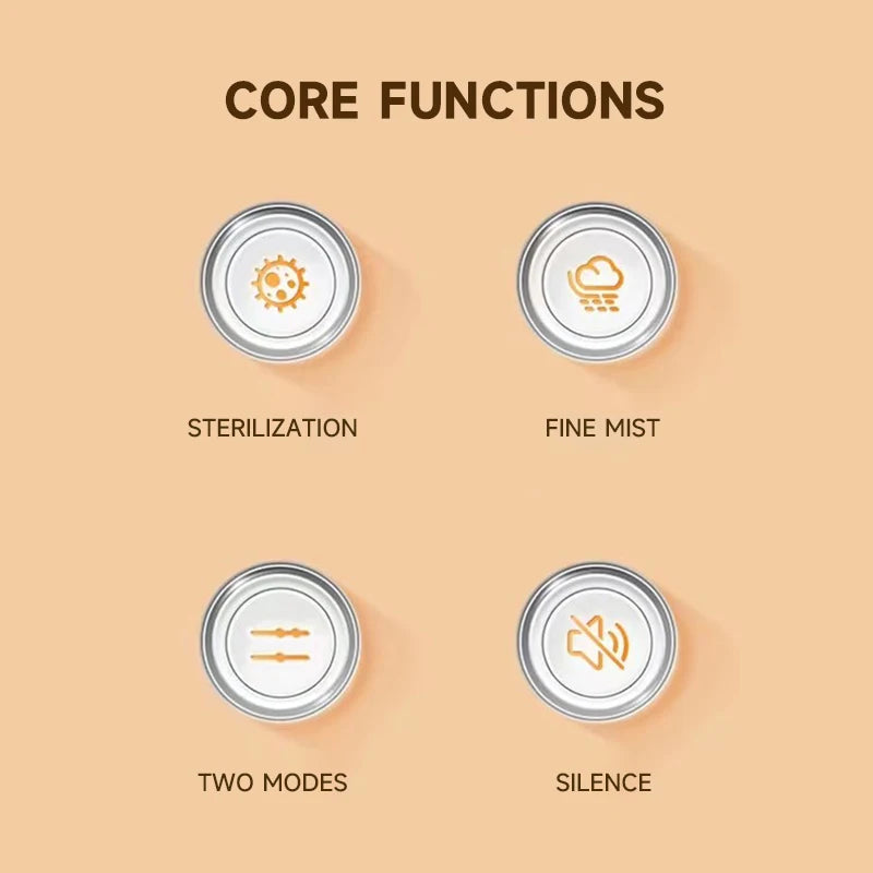 100ml Ultrasonic Essential Oil Diffuser – LED Aroma Humidifier with Timer