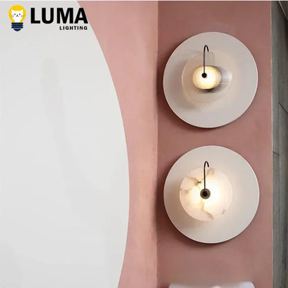 MarbleGlow LED Wall Light – Modern Nordic Style